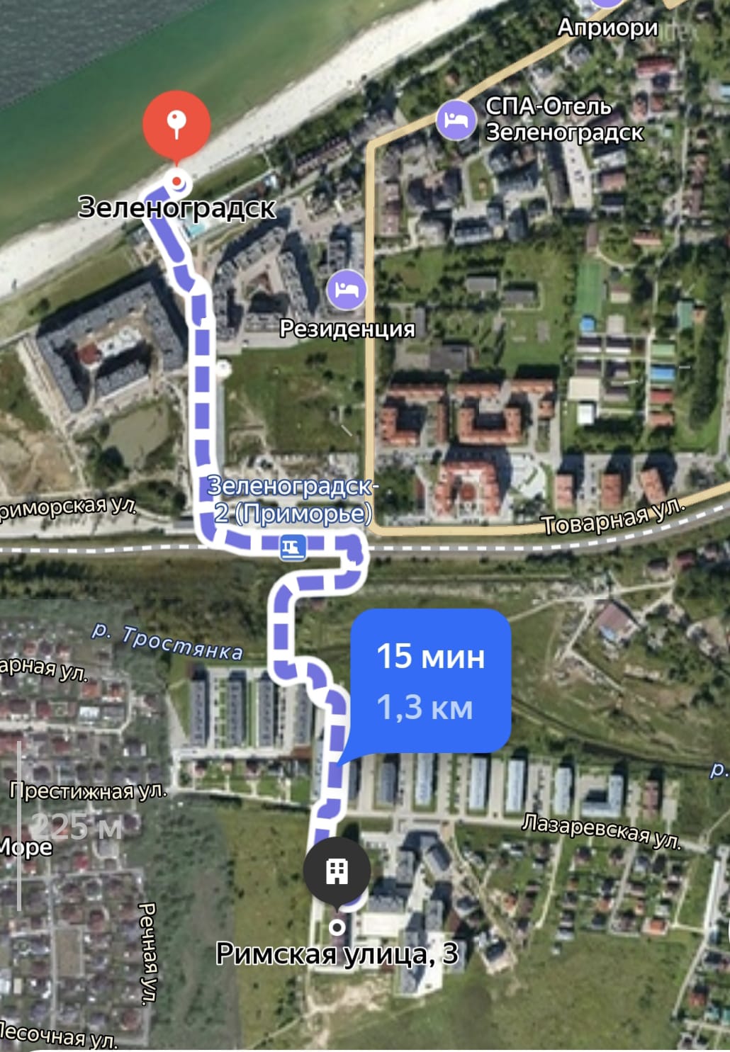 Sea location on Rimskaya